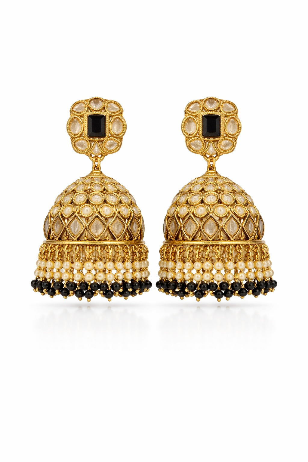Noor-e-Jahan Kundan Jhumka Earrings