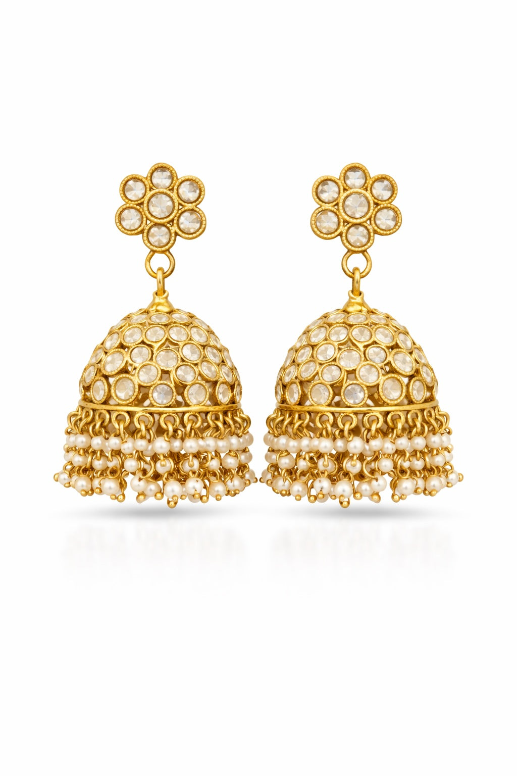 Zehra Kundan Jhumka Earrings