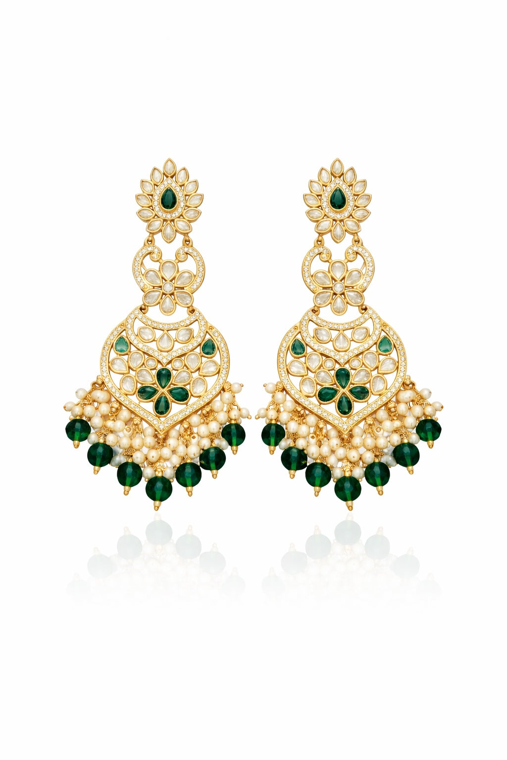 Heritage Pearl Chandbali Earrings