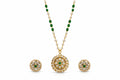 Gulnaar Kundan Pearl Pendant Set